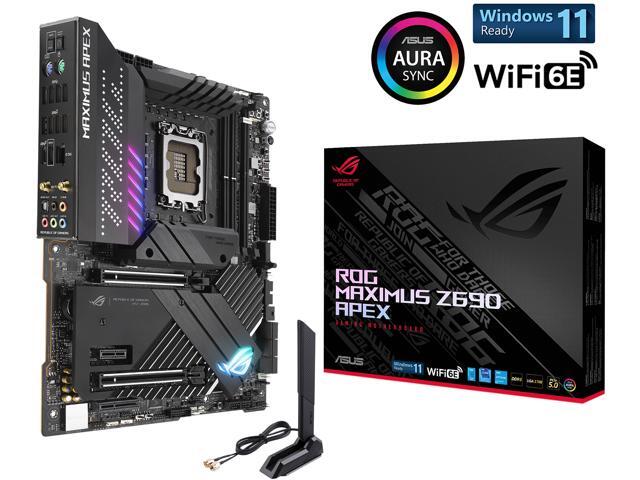 ASUS ROG Maximus Z690 Apex (WiFi 6E) LGA 1700(Intel12th & 13th Gen) ATX gaming motherboard (PCIe 5.0, DDR5,24+0 power stages,DDR5,5x M.2,1xPCIe 5.0...