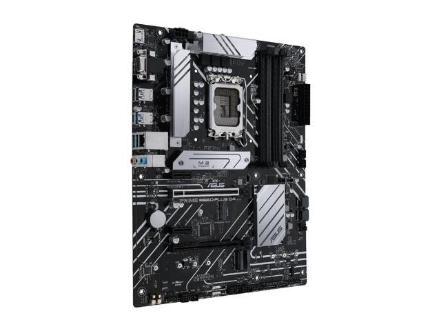 ASUS PRIME B660-PLUS D4 LGA 1700 (Intel 12th & 13th Gen) ATX Motherboard (PCIe 4.0, DDR4, 3xM.2 slots, 2.5Gb LAN, rear USB 3.2 Gen 2x2 Type-C,...