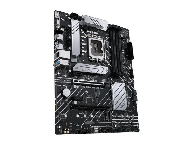 ASUS PRIME B660-PLUS D4 LGA 1700 (Intel 12th & 13th Gen) ATX Motherboard (PCIe 4.0, DDR4, 3xM.2 slots, 2.5Gb LAN, rear USB 3.2 Gen 2x2 Type-C,...