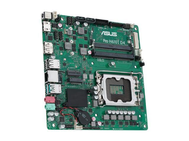 ASUS Pro H610T D4-CSM LGA 1700 (Intel 12th & 13th Gen & Intel vPro) TCO-optimized Commercial Motherboard (PCIe 4.0, DP, LVDS, SO-DIMM DDR4 3200,...