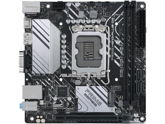 ASUS PRIME H610I-PLUS D4 LGA 1700 (Intel 12th & 13th Gen & Intel vPro) mini ITX Motherboard (PCIe 4.0, DDR4, USB 3.2 Gen 1 Type-A, M.2 slot, 1 Gb...