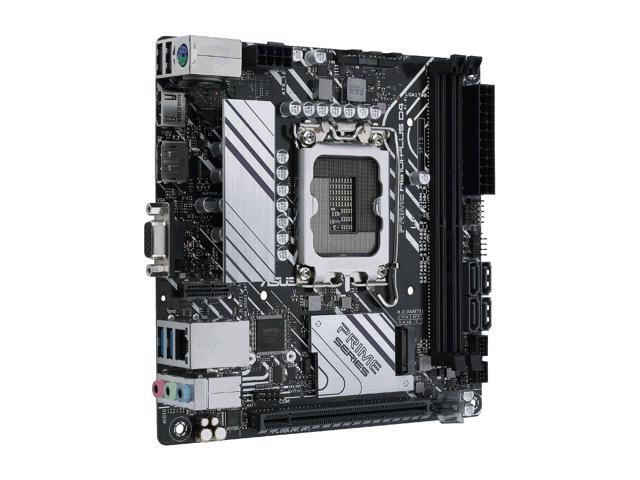 ASUS PRIME H610I-PLUS D4 LGA 1700 (Intel 12th & 13th Gen & Intel vPro) mini ITX Motherboard (PCIe 4.0, DDR4, USB 3.2 Gen 1 Type-A, M.2 slot, 1 Gb...