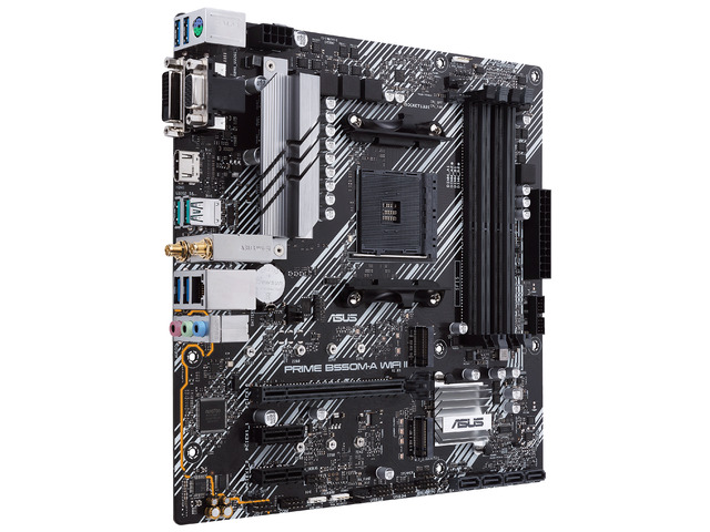 ASUS Prime B550M-A WiFi II AMD AM4 (3rd Gen Ryzen) Micro ATX Motherboard (PCIe 4.0, WiFi 6, ECC Memory, 1Gb LAN, HDMI 2.1/D-Sub, 4K@60HZ,...