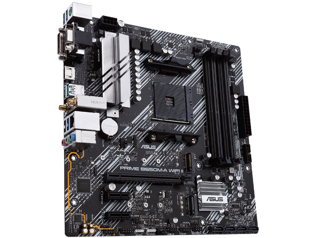 ASUS Prime B550M-A WiFi II AMD AM4 (3rd Gen Ryzen) Micro ATX Motherboard (PCIe 4.0, WiFi 6, ECC Memory, 1Gb LAN, HDMI 2.1/D-Sub, 4K@60HZ,...