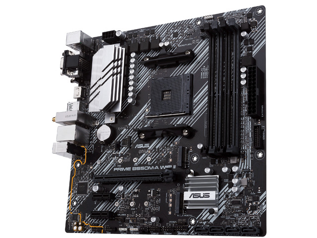 ASUS Prime B550M-A WiFi II AMD AM4 (3rd Gen Ryzen) Micro ATX Motherboard (PCIe 4.0, WiFi 6, ECC Memory, 1Gb LAN, HDMI 2.1/D-Sub, 4K@60HZ,...