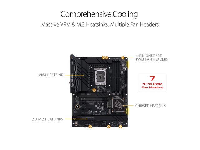 ASUS TUF Gaming Z790-Plus WiFi D4 LGA 1700(Intel14th & 13th &12th Gen) ATX gaming motherboard(PCIe 5.0, DDR4,4xM.2 Slots,16+1 DrMOS, WiFi 6,Intel ...