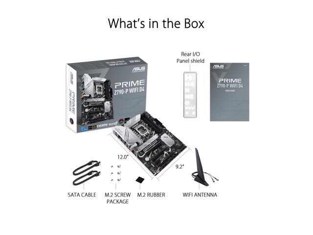 ASUS Prime Z790-P WiFi D4 LGA 1700(Intel 14th & 13th & 12th Gen) ATX motherboard (PCIe 5.0,DDR4,14+1DrMOS,3x M.2, WiFi 6,Bluetooth v5.2,2.5Gb LAN,...