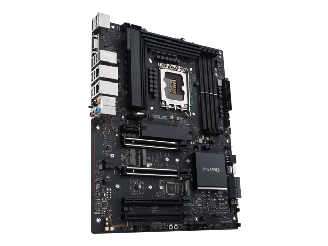 Pro WS W680-ACE Intel W680 LGA 1700 ATX workstation motherboard, dual PCIe 5.0x16 slot, DDR5, ECC memory and XMP support, dual Intel 2.5 Gb Lan,...
