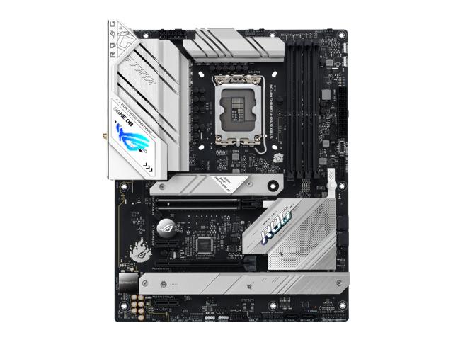 ASUS ROG Strix B760-A Gaming WiFi D4 Intel B760 (13th and 12th Gen) LGA 1700 white ATX motherboard, 12 + 1 power stages, DDR4, PCIe 5.0, three...