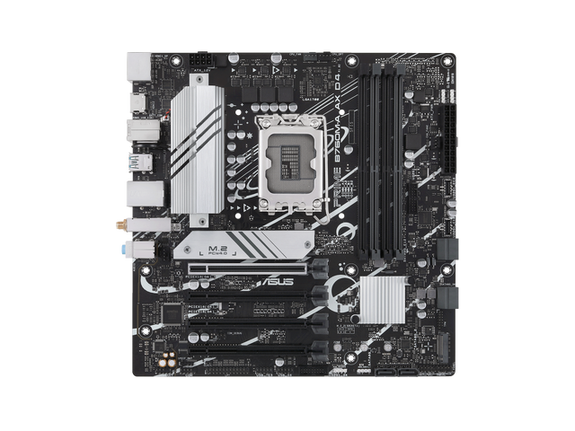 ASUS PRIME B760M-A AX D4 Intel B760 (LGA 1700)((13th and 12th Gen) mATX motherboard, PCIe 4.0, two M.2 slots, Realtek 2.5Gb Ethernet, Wi-Fi 6,...