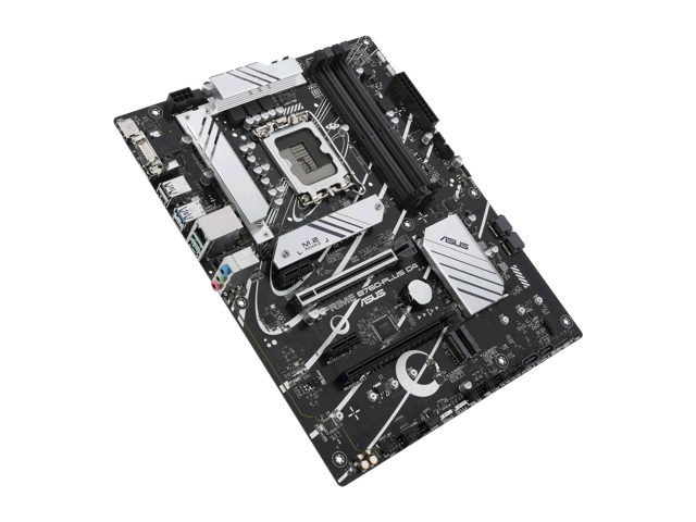 ASUS Prime B760-PLUS D4 Intel B760(13th and 12th Gen) LGA 1700 ATX motherboard with PCIe 5.0, three PCIe 4.0 M.2 slots, DDR4, Realtek 2.5Gb...