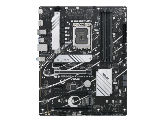 ASUS Prime H770-PLUS D4 Intel H770( 13th and 12th Gen) LGA 1700 ATX motherboard with PCIe 5.0, 3xPCIe 4.0 M.2 slots, DDR4, 2.5Gb LAN, DisplayPort,...