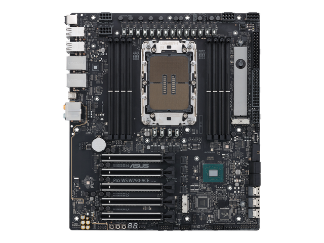 ASUS Pro WS W790-ACE Intel W790 (LGA 4677) CEB workstation motherboard, PCIe 5.0 x16, M.2, 10G and 2.5G LAN, Server-grade Remote Management,...