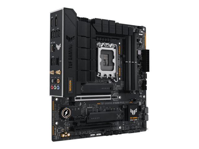 ASUS TUF GAMING B760M-PLUS WIFI Intel B760 (13th and 12th Gen) LGA 1700 mATX motherboard with PCIe 5.0, 2xPCIe 4.0 M.2 slots, DDR5, Realtek 2.5Gb...