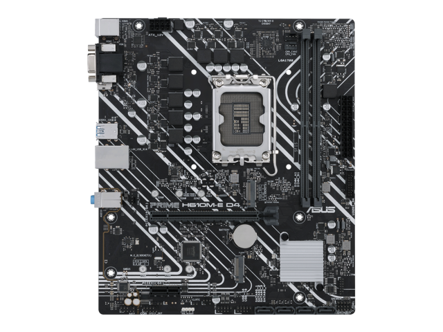 ASUS PRIME H610M-E D4-CSM LGA 1700(Intel 12th & 13th Gen) mATX commercial motherboard (PCIe 4.0,DDR4,2xM.2 slots,1Gb LAN,DisplayPort/HDMI/D-Sub,USB...
