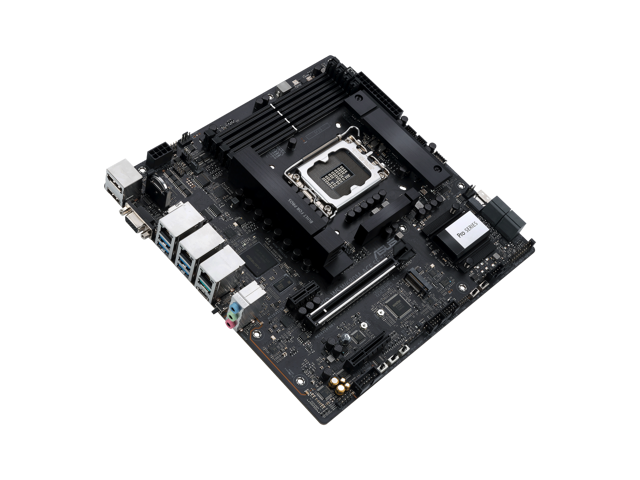 Pro WS W680M-ACE SE Intel LGA 1700 mATX BMC AST2600 onboard workstation motherboard, PCIe 5.0x16 slot, DDR5, ECC memory and XMP support, dual Intel...