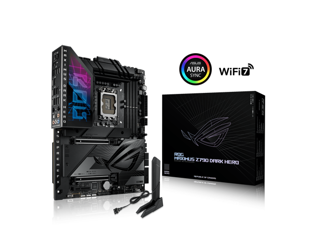 ASUS ROG Maximus Z790 Dark Hero (WiFi 7) LGA 1700(14th,13th,12th Gen) DDR5 ATX gaming motherboard(PCIe 5.0x16 with Q release, five M.2 slots,20+1+2.