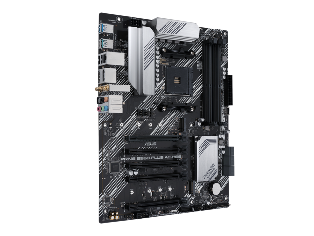 ASUS Prime B550-PLUS AC-HES AMD AM4 (3rd Gen Ryzen) ATX motherboard (dual M.2, PCIe 4.0, WIFI 5, 1 Gb Ethernet, DisplayPort/HDMI, SATA 6 Gbps, USB...