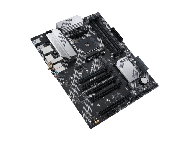 ASUS Prime B550-PLUS AC-HES AMD AM4 (3rd Gen Ryzen) ATX motherboard (dual M.2, PCIe 4.0, WIFI 5, 1 Gb Ethernet, DisplayPort/HDMI, SATA 6 Gbps, USB...