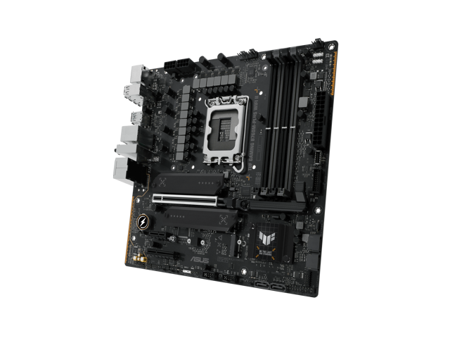 TUF GAMING B760M-PLUS WIFI II Intel B760 LGA 1700 mATX motherboard with PCIe 5.0, three 4.0 M.2 slots, DDR5, WiFi 6E With Q-Antenna, Realtek 2.5Gb...