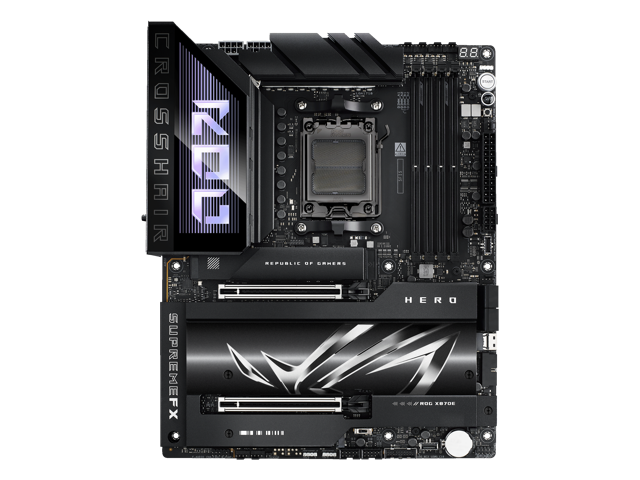 ASUS - ROG CROSSHAIR X870E HERO (Socket AM5) AMD X870 ATX DDR5 Wi-Fi 7 Motherboard - Black - image 2
