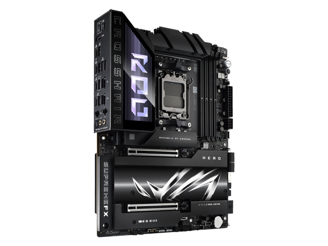 ASUS - ROG CROSSHAIR X870E HERO (Socket AM5) AMD X870 ATX DDR5 Wi-Fi 7 Motherboard - Black - image 3
