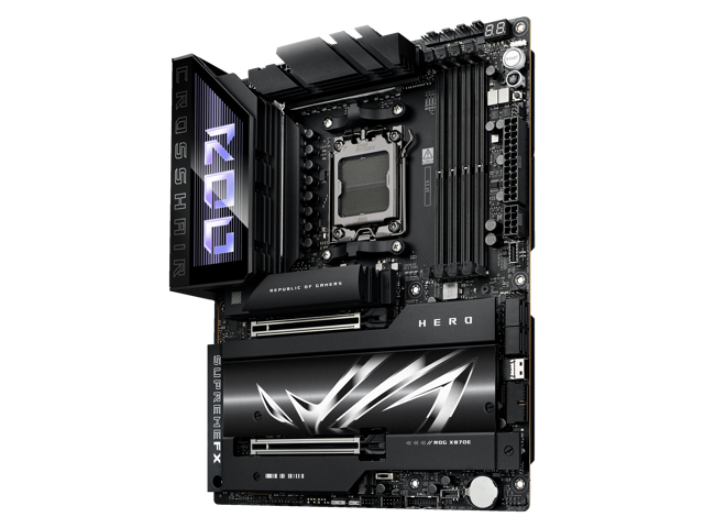 ASUS - ROG CROSSHAIR X870E HERO (Socket AM5) AMD X870 ATX DDR5 Wi-Fi 7 Motherboard - Black - image 4