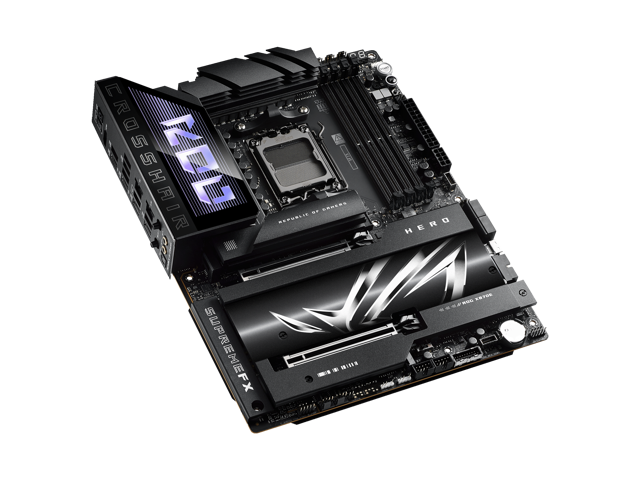 ASUS - ROG CROSSHAIR X870E HERO (Socket AM5) AMD X870 ATX DDR5 Wi-Fi 7 Motherboard - Black - image 5