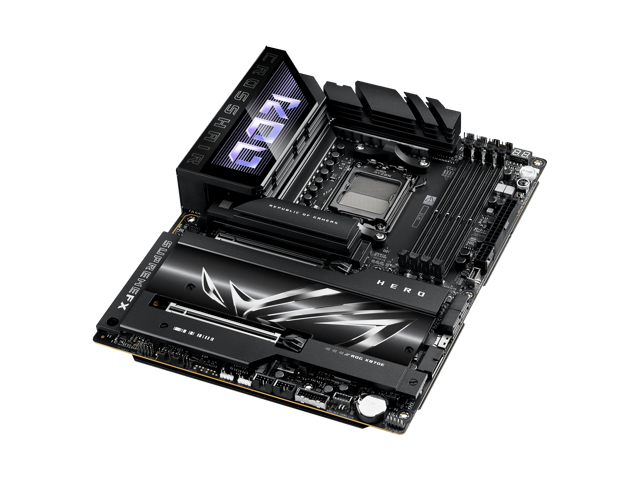 ASUS - ROG CROSSHAIR X870E HERO (Socket AM5) AMD X870 ATX DDR5 Wi-Fi 7 Motherboard - Black - image 6
