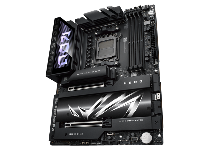 ASUS - ROG CROSSHAIR X870E HERO (Socket AM5) AMD X870 ATX DDR5 Wi-Fi 7 Motherboard - Black - image 8