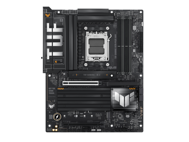 ASUS - TUF GAMING X870-PLUS WIFI (Socket AM5) AMD X870 ATX DDR5 Wi-Fi 7 Motherboard - Black - image 2