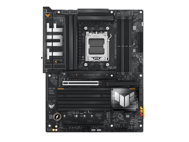 ASUS - TUF GAMING X870-PLUS WIFI (Socket AM5) AMD X870 ATX DDR5 Wi-Fi 7 Motherboard - Black - image 3