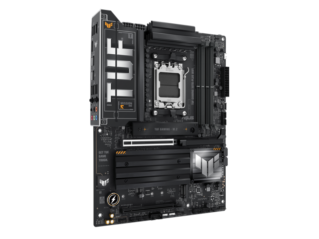 ASUS - TUF GAMING X870-PLUS WIFI (Socket AM5) AMD X870 ATX DDR5 Wi-Fi 7 Motherboard - Black - image 4