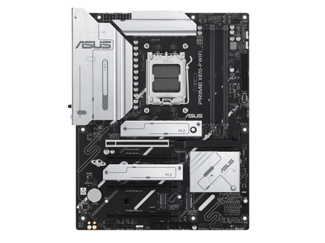 ASUS PRIME X870-P WIFI AMD AM5 X870 ATX motherboard 14+2+1 80A DrMOS power stages, DDR5, PCIe 5.0, PCIe 5.0 x16, Q-Release, 4x M.2, Wi-Fi 7,...