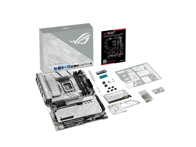 ASUS ROG MAXIMUS Z890 APEX Intel Z890 LGA 1851 ATX motherboard, Advanced AI PC-ready, 22+2+1+2 stages, DDR5, WiFi 7, 5G LAN, 3x PCIe 5.0 M.2,...