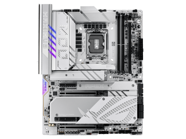ASUS ROG MAXIMUS Z890 APEX Intel Z890 LGA 1851 ATX motherboard, Advanced AI PC-ready, 22+2+1+2 stages, DDR5, WiFi 7, 5G LAN, 3x PCIe 5.0 M.2,...