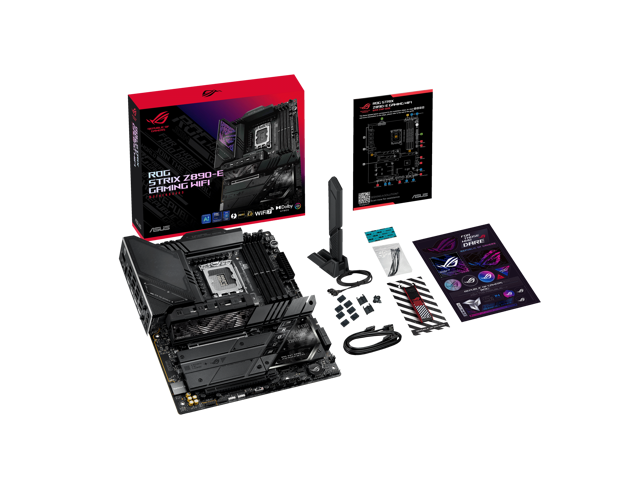 ASUS - ROG STRIX Z890-E GAMING WIFI (Socket LGA 1851) Intel Z890 ATX DDR5 Wi-Fi 7 Motherboard - Black - image 3