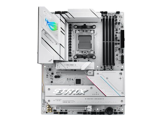 ASUS - ROG STRIX B850-A GAMING WIFI (Socket AM5) AMD B850 ATX DDR5 Wi-Fi 7 Motherboard - White - image 2