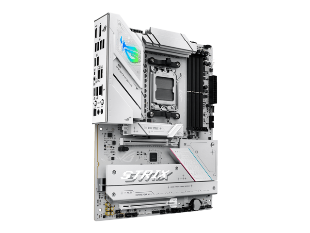 ASUS - ROG STRIX B850-A GAMING WIFI (Socket AM5) AMD B850 ATX DDR5 Wi-Fi 7 Motherboard - White - image 3