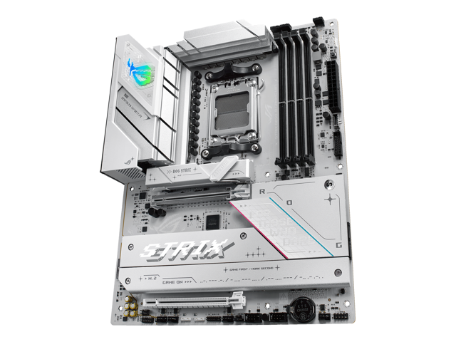 ASUS - ROG STRIX B850-A GAMING WIFI (Socket AM5) AMD B850 ATX DDR5 Wi-Fi 7 Motherboard - White - image 4