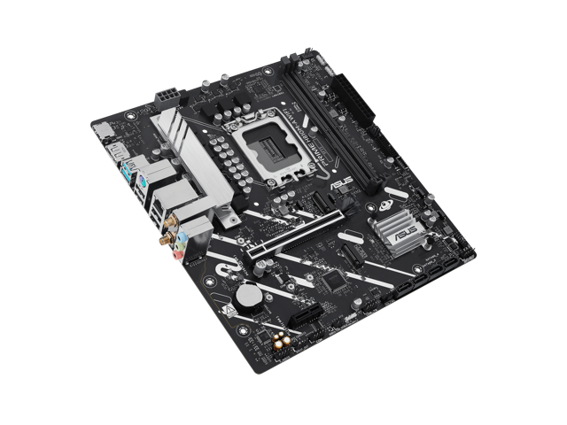 ASUS PRIME H810M-A WIFI-CSM Intel H810 LGA 1851 mATX motherboard, 6+1+1+1 Discrete MOS, DDR5, PCIe 4.0, 2x M.2, Intel 1Gb Ethernet, Wi-Fi 6,...