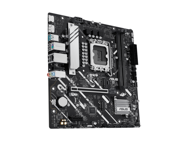 ASUS PRIME H810M-A-CSM Intel H810 LGA 1851 mATX motherboard, 6+1+1+1 Discrete MOS, DDR5, PCIe 4.0, 2xM.2 slots, Intel 1Gb Ethernet, DisplayPort,...