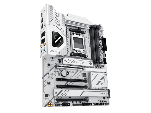 ASUS - X870 AYW GAMING (Socket AM5) AMD X870 ATX DDR5 Wi-Fi 6 AX Motherboard - White - image 7