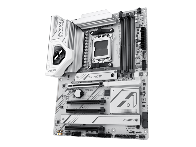 ASUS - X870 AYW GAMING (Socket AM5) AMD X870 ATX DDR5 Wi-Fi 6 AX Motherboard - White - image 8