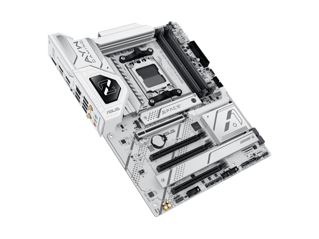 ASUS - X870 AYW GAMING (Socket AM5) AMD X870 ATX DDR5 Wi-Fi 6 AX Motherboard - White - image 9