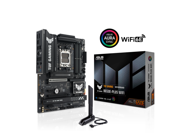 ASUS - TUF GAMING B650E-PLUS WIFI (Socket AM5) AMD B650 ATX DDR5 Wi-Fi 7 Motherboard - Black - image 4