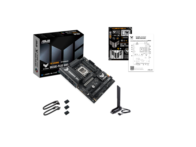 ASUS - TUF GAMING B650E-PLUS WIFI (Socket AM5) AMD B650 ATX DDR5 Wi-Fi 7 Motherboard - Black - image 6