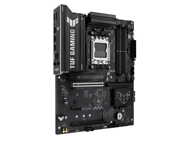 ASUS TUF GAMING B650E-E WIFI AMD AM5 B650 ATX motherboard, 8+2+1 80A DrMOS stage, DDR5, PCIe 5.0 Ready, 3x M.2, Wi-Fi 6E, 2.5 Gb LAN, DisplayPort,...