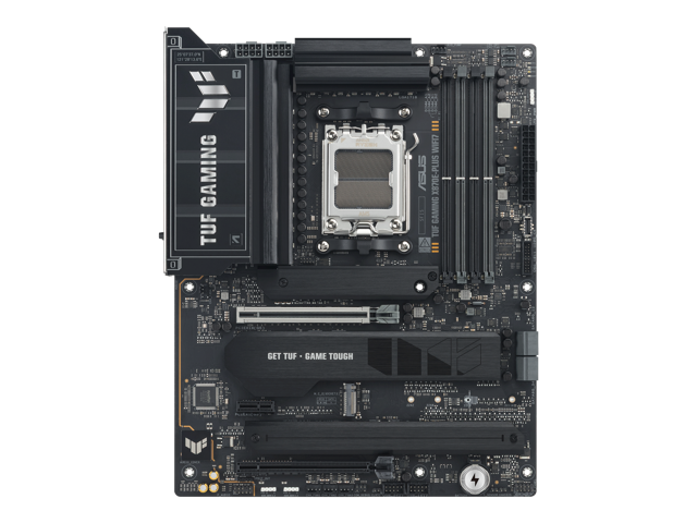 ASUS TUF GAMING X870E-PLUS WIFI7 AMD X870E ATX Motherboard with 16+2+1 80A Power Stages, DDR5 Support with AEMP, PCIe 5.0 x16 with PCIe Slot...