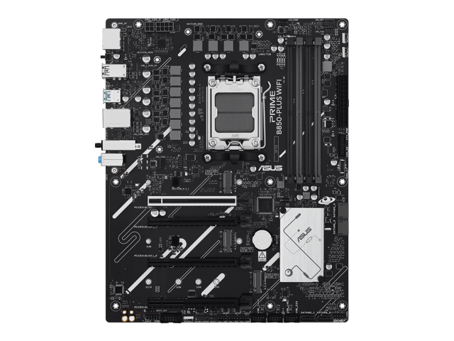 ASUS PRIME B850-PLUS WIFI AMD AM5 AMD B850 ATX motherboard, DDR5, PCIe 5.0 Ready, 3x M.2, Wi-Fi 6E, 2.5Gb LAN, DisplayPort, HDMI, USB 10Gbps Type-A...